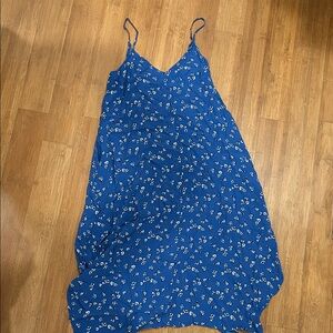 Blue Floral Maxi Dress